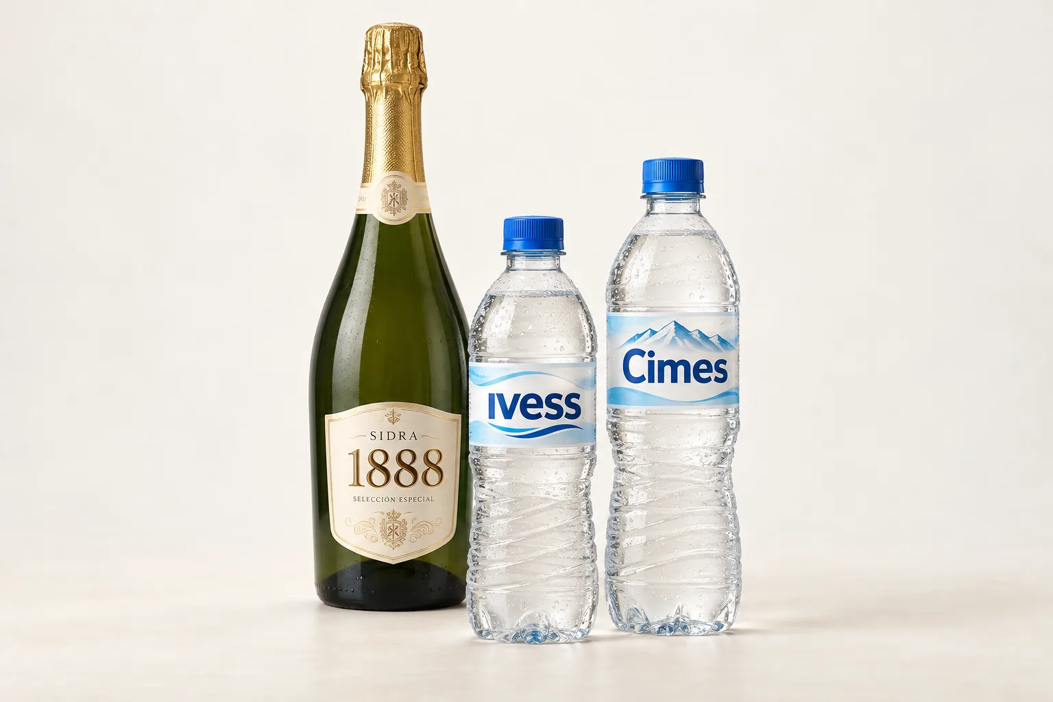 Sidra 1888 junto a aguas Ivess y Cimes.